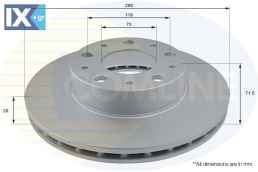 ΕΠΙΧΡΙΣΜΕΝΗ ΔΙΣΚΟΠΛΑΚΑ CITROEN   FIAT    ADC2834V 1607872180 1612435180 1612435280 424928 424929 424998 4249K2 1607872180 1611842080 1612435180 1612435280 424928 424929 424998 4249K2 51705749 51740246
