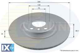 ΕΠΙΧΡΙΣΜΕΝΗ ΔΙΣΚΟΠΛΑΚΑ OΠΙΣΘΙΑ BMW  ADC2837V 34206797605