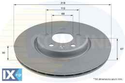 ΕΠΙΧΡΙΣΜΕΝΗ ΔΙΣΚΟΠΛΑΚΑ ΕΜΠΡΟΣΘIA AUDI  ADC2864V 80A615301E 8W0615301AA 8W0615301H