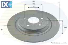 ΕΠΙΧΡΙΣΜΕΝΗ ΔΙΣΚΟΠΛΑΚΑ ΟΠΙΣΘIA  MERCEDES  ADC2892 1664230012 1664230500 A1664230012 A1664230500