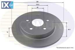 ΕΠΙΧΡΙΣΜΕΝΗ ΔΙΣΚΟΠΛΑΚΑ ΟΠΙΣΘ. TOYOTA  ADC2946 4243178010 4243178010