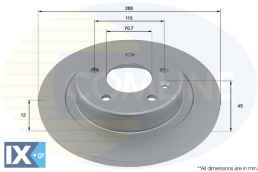 ΕΠΙΧΡΙΣΜΕΝΗ ΔΙΣΚΟΠΛΑΚΑ ΟΠΙΣΘ.OPEL  ADC2971 13517857 13521008 13517857 13521008