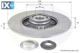 ΕΠΙΧΡΙΣΜΕΝΗ ΔΙΣΚΟΠΛΑΚΑ ΟΠΙΣΘ. CITROEN-PE  ADC3002 3648487 424919 424932 3648487 424919 424932 E169512 1619237980 424919 424932 E169512