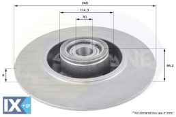 ΕΠΙΧΡΙΣΜΕΝΗ ΔΙΣΚΟΠΛΑΚΑ ΟΠΙΣΘ. RENAULT  ADC3012 432000010R 432006506R 432007556R 532006506R
