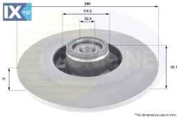 ΔΙΣΚΟΠΛΑΚΑ ΟΠΙΣΘ. RENAULT  ADC3014 432020016R 432020016R