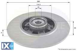 ΕΠΙΧΡΙΣΜΕΝΗ ΔΙΣΚΟΠΛΑΚΑ ΟΠΙΣΘ. RENAULT  ADC3015 432001539R 432001868R 432007595R 8660001615
