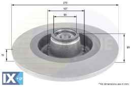 ΕΠΙΧΡΙΣΜΕΝΗ ΔΙΣΚΟΠΛΑΚΑ ΟΠΙΣΘ.  RENAULT  ADC3019 7701208850