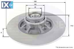 ΔΙΣΚΟΠΛΑΚΑ ΟΠΙΣΘ. RENAULT  ADC3023 7700780078 7700780087 7700829553 7701204293 7701204294 7701204523 7701204901 7701208054