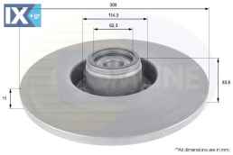 ΕΠΙΧΡΙΣΜΕΝΗ ΔΙΣΚΟΠΛΑΚΑ ΟΠΙΣΘ. RENAULT  ADC3024 402020003R