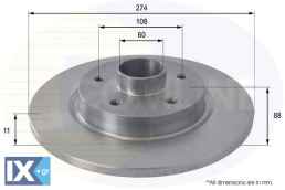 ΔΙΣΚΟΠΛΑΚΑ ΟΠΙΣΘ. MERECEDES  ADC3029 4154200102 4154200302 4154210100 A4154200102 A4154200302 A4154210100