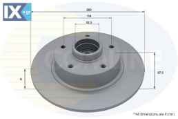 ΕΠΙΧΡΙΣΜΕΝΗ ΔΙΣΚΟΠΛΑΚΑ ΟΠΙΣΘ. RENAULT  ADC3034 432000166R 432009292R
