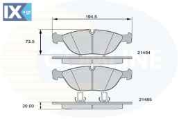 ΣΕΤ ΔΙΣΚΟΦΡΕΝΑ ΕΜΠΡ. AUDI-VW-MERCEDES  CBP01003 0034202120 0034209120 2104200120 A0034202120 A0034209120 A2104200120 34111162884 34111165626 34111166161 34116753799 34116761246 3B7698151 8D0698151D 8N