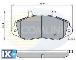 ΣΕΤ ΔΙΣΚΟΦΡΕΝΑ ΕΜΠΡ. RENAULT  CBP01021 1605979 4404777 4501150 4502797 4507797 9112777 9161450 9162600 93173155 1605979 4404777 4501150 4502797 4507797 9112777 9161450 9162600 93173155 7701205294 7701