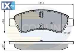 ΣΕΤ ΔΙΣΚΟΦΡΕΝΑ ΕΜΠΡ. CITROEN-PEUGEOT  CBP01033 425259 425486 1611293980 1613193280 1614005880 425342 E172124 E172227 E172558 E172590