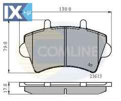 ΣΕΤ ΔΙΣΚΟΦΡΕΝΑ ΕΜΠΡ. RENAULT-NISSAN-OPEL  CBP01035 1605980 4402993 4404485 9110993 9112585 93173180 95599218 4106000QAD 1605980 4402993 4404485 4404585 9110993 9112585 93173180 95599218 7701206727 770
