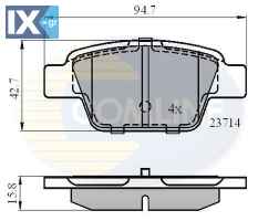ΣΕΤ ΔΙΣΚΟΦΡΕΝΑ ΟΠΙΣΘ. FIAT  CBP01039 71769094 71772225 71796094 77362271 77362768 77363518 77364590 9949280