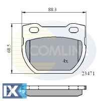 ΣΕΤ ΔΙΣΚΟΦΡΕΝΑ ΟΠΙΣΘ. LAND ROVER  CBP01078 SFP000280 STC1277 STC1601