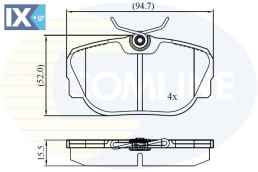 ΣΕΤ ΔΙΣΚΟΦΡΕΝΑ ΟΠΙΣΘ. LAND ROVER  CBP01093 SFP100470 SFP100490 SFP500130 STC1879 STC3684