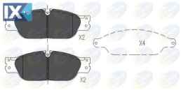 ΣΕΤ ΔΙΣΚΟΦΡΕΝΑ ΕΜΠΡ. JAGUAR  CBP01103 XW4Z20001AA XW4Z2001AA XR812435 XR813324 XR858178