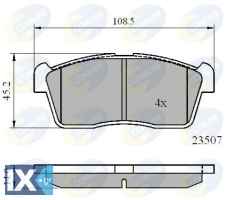 ΣΕΤ ΔΙΣΚΟΦΡΕΝΑ ΕΜΠΡ. SUZUKI  CBP01113 55210M79F00 5581076A00 5581076A01 5581076A02 5581076G00 5581076G02000 5581076G03 5581076G10 5581076G10000 5581080G00 5581080G01 5581080G02 5581080G04 5581080G05 5