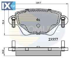 ΣΕΤ ΔΙΣΚΟΦΡΕΝΑ ΟΠΙΣΘ. RENAULT - FORD  CBP01114 1121892 1121895 1126719 1126959 1130120 1152316 1204845 1207104 1219892 1219894 1219897 1227108 1522070 1S712M008AD 1S712M008BC 1S712M008BD 1S7J2M008BA C