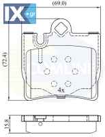 ΣΕΤ ΔΙΣΚΟΦΡΕΝΑ ΟΠΙΣΘ. MERCEDES  CBP01143 0034200620 0034201920 0044209420 A0034200620 A0034201920 A0044209420