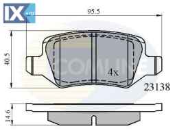 ΣΕΤ ΔΙΣΚΟΦΡΕΝΑ ΟΠΙΣΘ. MERCEDES  CBP01149 1684200420 1694200420 4144200120 A1684200420 A1694201120 A1694201420 A1694201720 A4144200120