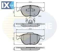 ΣΕΤ ΔΙΣΚΟΦΡΕΝΑ ΕΜΠΡ. FORD  CBP01150 1360303 1763678 2M5V2K021AA 2M5Z2001A5 2T142K021AC 2T1J2K021AA 4346371 4387361 4427737 ME2T1J2K021AA