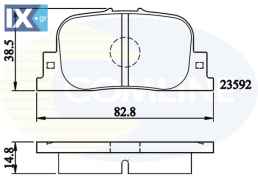 ΣΕΤ ΔΙΣΚΟΦΡΕΝΑ ΟΠΙΣΘ. LEXUS-TOYOTA  CBP01172 0446632030 0446632040 0446647010