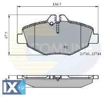 ΣΕΤ ΔΙΣΚΟΦΡΕΝΑ ΕΜΠΡ. MERCEDES  CBP01209 0034206520 0034209920 0044207920 0044208720 A0034206520 A0034209920 A0044207920 A0044208720