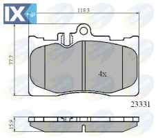 ΣΕΤ ΔΙΣΚΟΦΡΕΝΑ ΕΜΠΡ. LEXUS  CBP01211 0446550170 044650W06000 0446548020 0446550170 0446550171 0446550180 0446550190 0446550230 0446550250