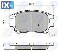 ΣΕΤ ΔΙΣΚΟΦΡΕΝΑ ΕΜΠΡ. LEXUS  CBP01212 0446548040 0446548050 446548040 446548050