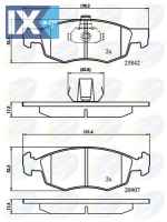 ΣΕΤ ΔΙΣΚΟΦΡΕΝΑ ΕΜΠΡ. FIAT  CBP01221 09948870 71770964 77362205 77363496 9948870