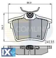 ΣΕΤ ΔΙΣΚΟΦΡΕΝΑ ΟΠΙΣΘ. PEUGEOT  CBP01252 425279 425326 425404 425421 425491 E172240 425279 425326 425404 425421 425491 E172240