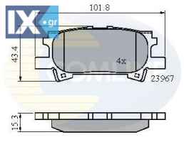 ΣΕΤ ΔΙΣΚΟΦΡΕΝΑ ΟΠΙΣΘ. LEXUS  CBP01279 0446648060 0446648061 446648060 0446648030 0446648040 0446648060 0446648090
