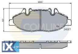 ΣΕΤ ΔΙΣΚΟΦΡΕΝΑ ΕΜΠΡ. MERCEDES  CBP01305 0004216110 0014210910 0034207820 0034207910 0064204320 A0004216110 A0014210910 A0034207820 A0034207910 A0064204320