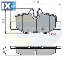 ΣΕΤ ΔΙΣΚΟΦΡΕΝΑ ΟΠΙΣΘ. MERCEDES  CBP01306 0004216210 0014211010 004216210 0064204420 A0004216210 A0014211010 A0064204420