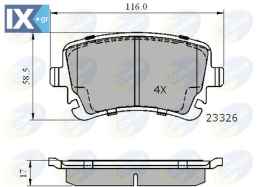 ΣΕΤ ΔΙΣΚΟΦΡΕΝΑ ΟΠΙΣΘ. VW  CBP01313 4B3698451 4B3698451A 4E0698451A 4E0698451B 4E4698451 4F0698451 4F0698451C 4F0698451F 4F0698451G 4F0698451H 7H0698451A 8E0698451C 8E0698451H 8E0698451N 8E0698451P JZW