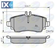 ΣΕΤ ΔΙΣΚΟΦΡΕΝΑ ΕΜΠΡ. MERCEDES  CBP01318 4144200220 A4144200220
