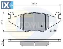 ΣΕΤ ΔΙΣΚΟΦΡΕΝΑ ΕΜΠΡ. SEAT-VW  CBP0136 191615115K 191698151 191698151A 191698151E 191698151F 191615115K 191698151 191698151A 191698151E 191698151F 191615115K 191698151 191698151A 191698151E 191698151F
