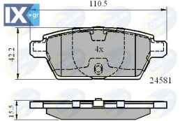 ΣΕΤ ΔΙΣΚΟΦΡΕΝΑ ΟΠΙΣΘ. MAZDA  CBP01514 GPYB263Z GPYB268Z