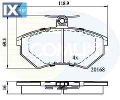ΣΕΤ ΔΙΣΚΟΦΡΕΝΑ ΕΜΠΡ. SEAT-VW  CBP0152 357698151A 357698151D 357698151H 431698151F 437698151 853698151A 357698151A 357698151D 357698151H 431698151F 431698151G 437698151 853698151A 357698151A 357698151D