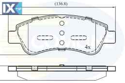 ΣΕΤ ΔΙΣΚΟΦΡΕΝΑ ΕΜΠΡ. PEUGEOT  CBP01525 1611293980 1614005880 3649088 425423 1610489680 1611140680 1611293980 1614005880 1646186180 425221 425238 425239 425240 425276 425338 1610489680 1611140680 16131