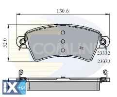 ΣΕΤ ΔΙΣΚΟΦΡΕΝΑ ΕΜΠΡ. CITROEN-PEUGEOT  CBP01549 172103 425152 425153 425203 425484 E172103 E172549 172103 425152 425203 425484 E172103 E172549
