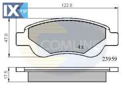ΣΕΤ ΔΙΣΚΟΦΡΕΝΑ ΕΜΠΡ. TOYOTA-CITROEN  CBP01552 044650H010 044650H020 044650H030 04465YZZDT 1611456980 1613819980 425327 425328 425474 435326 E172283 1611456980 1613819980 425327 425328 425474 435326 E1
