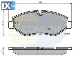 ΣΕΤ ΔΙΣΚΟΦΡΕΝΑ ΕΜΠΡ. MERCEDES  CBP01555 0044208320 0054202120 0054205220 0054207020 0064208420 0084205020 9064210010 9064210400 A0044206720 A0044208320 A0054202120 A0054205220 A0054207020 A0064208420