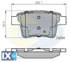 ΣΕΤ ΔΙΣΚΟΦΡΕΝΑ ΟΠΙΣΘ. FORD-JAGUAR  CBP01557 5F9Z2200B 7F9Z2200A 8G1Z2001A 1356392 1521329 1522073 4S712M008AB 5F9Z2200AA 5F9Z2200B 7F9Z2200A ME4S7J2M008AB C2S38068 C2S48024 C2S52081