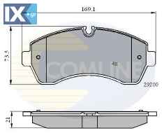 ΣΕΤ ΔΙΣΚΟΦΡΕΝΑ ΕΜΠΡ. MERCEDES-VW  CBP01569 0044206820 0044208220 004420822027 0054205320 9064210300 A0044206820 A0044208220 A004420822027 A0054205320 A4420822027 A9064210300 2E0698151A 2E0698151C 2E06