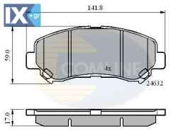 ΣΕΤ ΔΙΣΚΟΦΡΕΝΑ ΕΜΠΡ. NISSAN  CBP01577 D1060JD00A D1060JD00J