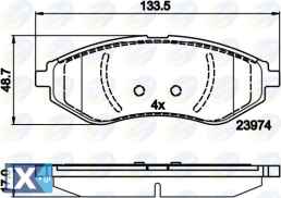 ΣΕΤ ΔΙΣΚΟΦΡΕΝΑ ΕΜΠΡ. CHEVROLET  CBP01598 94566892 96534653 96534653 PW892497